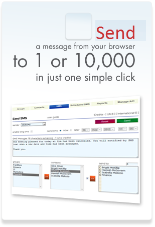 send a message from your browser